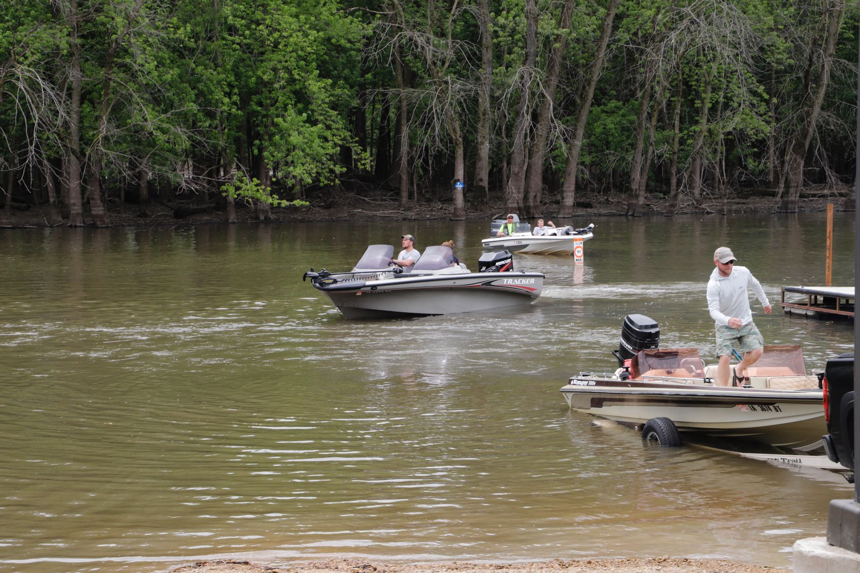 boaters on the river at rock creek park